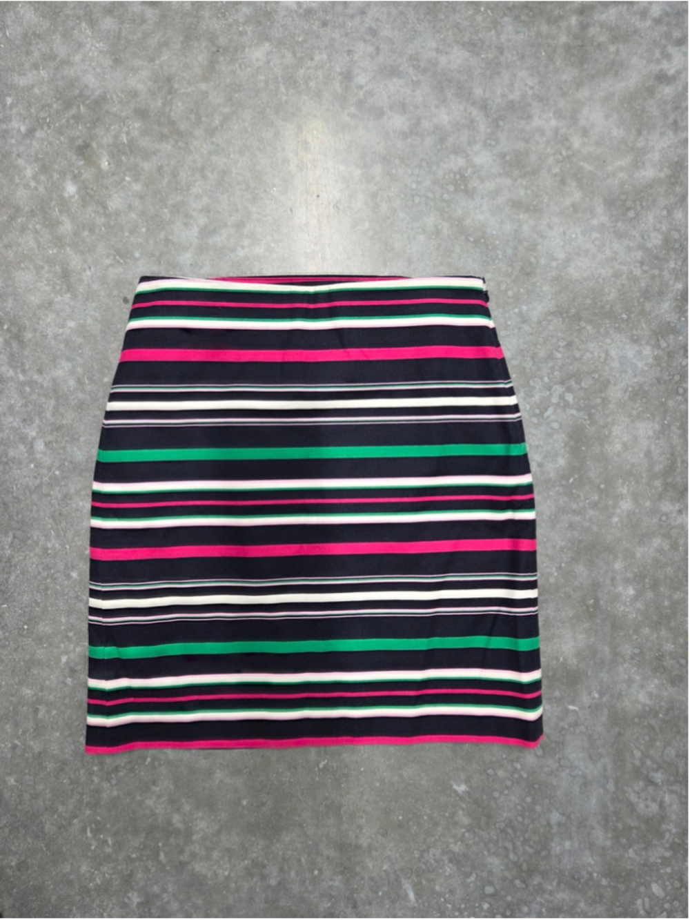 Talbots Black Pencil Skirt Stripes Cotton Blend Officecore y2k Preppy Size 4P
